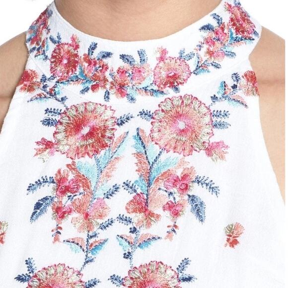 ANTHROPOLOGIE Raga Mariah Embroidered Halter Neck Romper NWT in Small - Picture 6 of 10